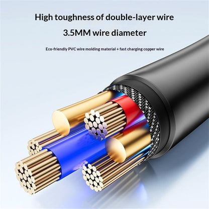 كابل يسيدو Yesido CA126C باللون الأبيض بطول 1 متر (USB-A إلى Type-C) بقوة 18 واط - شحن سريع ومقاوم للانحناء