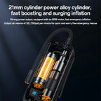 Yesido VC17 Multi-functional Wireless Tire Inflator – Portable Air Compressor with LCD Digital Display
