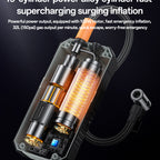 Yesido VC12 Portable Electric Air Pump – 7800mAh Battery, 100W Power with 5 Smart Modes & SOS Light