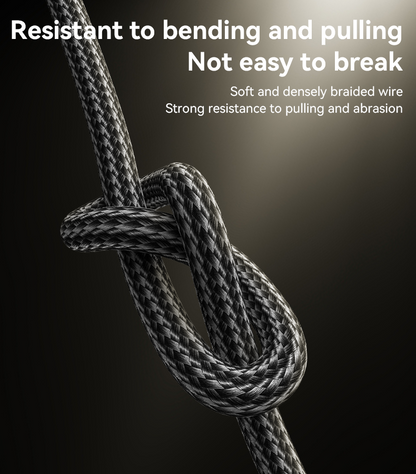 كابل يسيدو Yesido CA134C بطول 3 متر (USB-A إلى Type-C) بقوة 18 واط - تصميم مضفر مصفح وهيكل من الألومنيوم