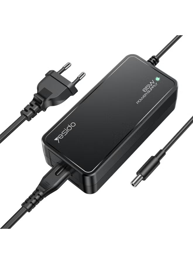 Yesido CG11E 65W Smart Laptop Charger Set – 15-in-1 Multi-function EU Power Adapter