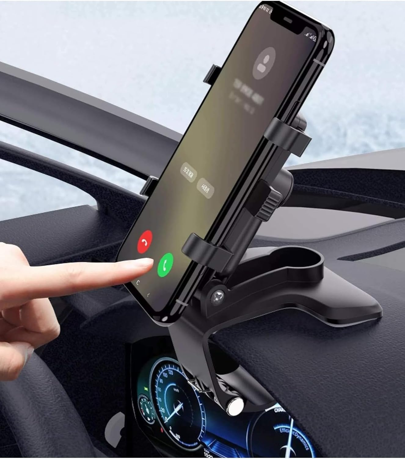 Yesido C101 Rearview Mirror & Dashboard Car Holder with 360 Rotating Flexible Arm