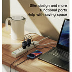 Yesido MC18 3250W Smart Power Strip – 4 AC Outlets & 4 Fast Charging Ports (2 Meters Cable)