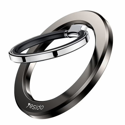 Yesido C205 Double Side Magnetic Ring Holder with Folding Kickstand Zinc Alloy