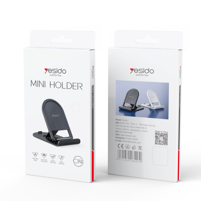 Yesido C141 Plastic Folding Desktop Holder for Smartphones and Tablets