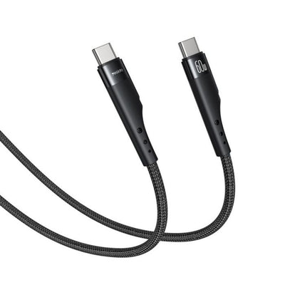 Yesido CA116 60W PD Fast USB-C to USB-C Cable – 3m Ultra-Long Braided Nylon & Aluminum Alloy Connectors (Black)