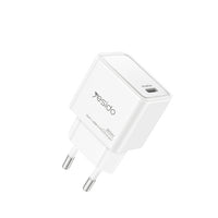 Yesido YC60 20W GaN Fast Wall Charger – Single Type-C PD Port Power Adapter