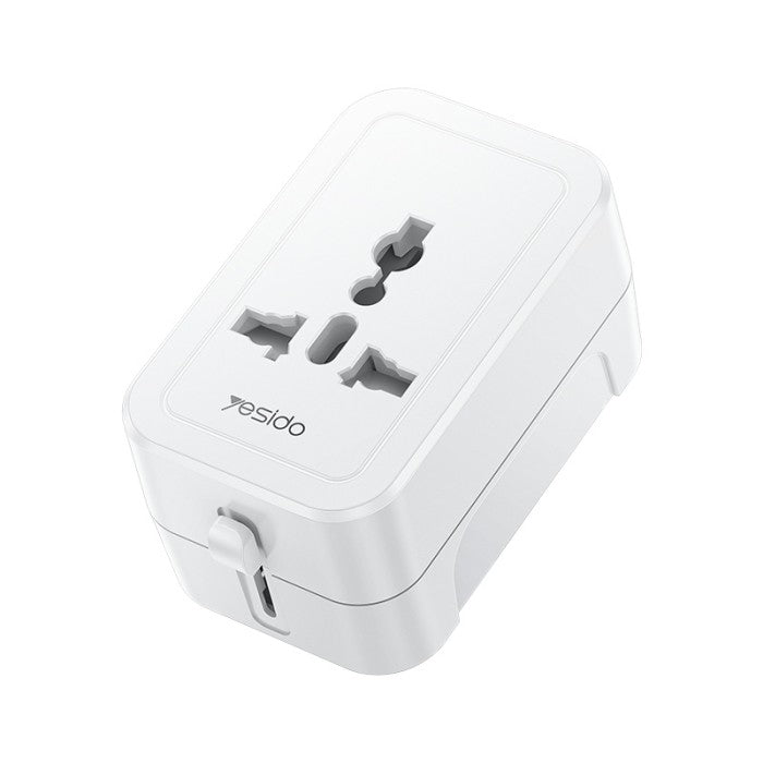 Yesido MC32 Universal Travel Adapter 1380W - Supports US, UK, EU, AU Global Standard Plugs