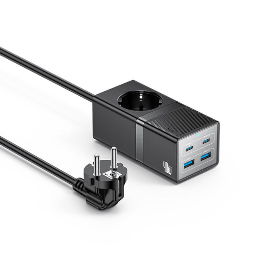 Yesido MC35 5-in-1 GaN Fast Charging Power Socket – 40W PD + 2500W AC European Standard