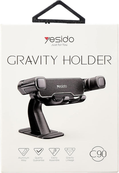 هولدر السيارة Yesido C90 بخاصية الجاذبية التلقائية لتثبيت الموبايل بلمسة واحدة