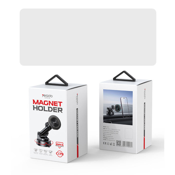 Yesido C179 Magnetic Magsafe Car Holder with Extendable Long Arm and Suction Base