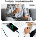 Yesido CA204P 60W PD Fast Charging & Data Cable – Durable 16-Braided Aluminum Alloy Design (1 Meter)