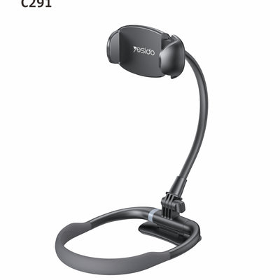 Yesido C291 Magnetic Neck Mounted Holder - 360° Rotatable Lazy Stand