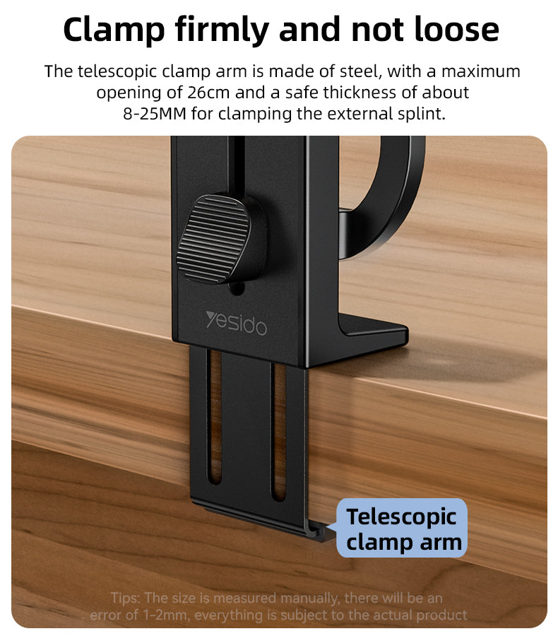 Yesido C298 Magnetic Travel Phone Holder - Foldable & 360° Rotation