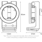 Yesido C298 Magnetic Travel Phone Holder - Foldable & 360° Rotation