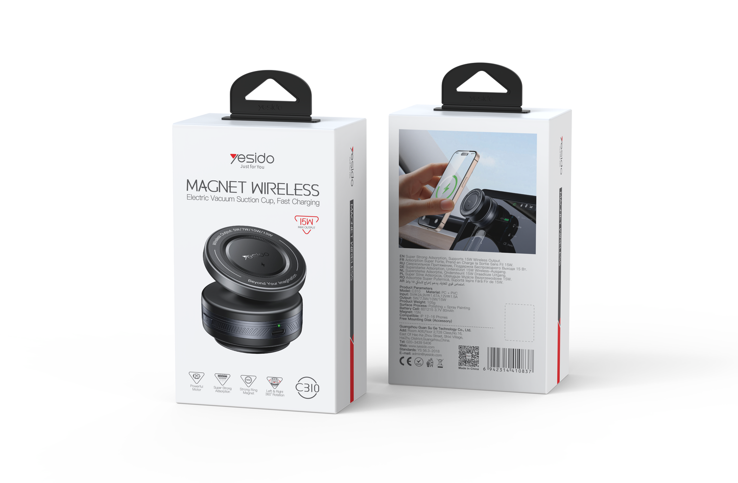 Yesido C310 Magnetic Electric Vacuum Suction Holder - Strong Stability