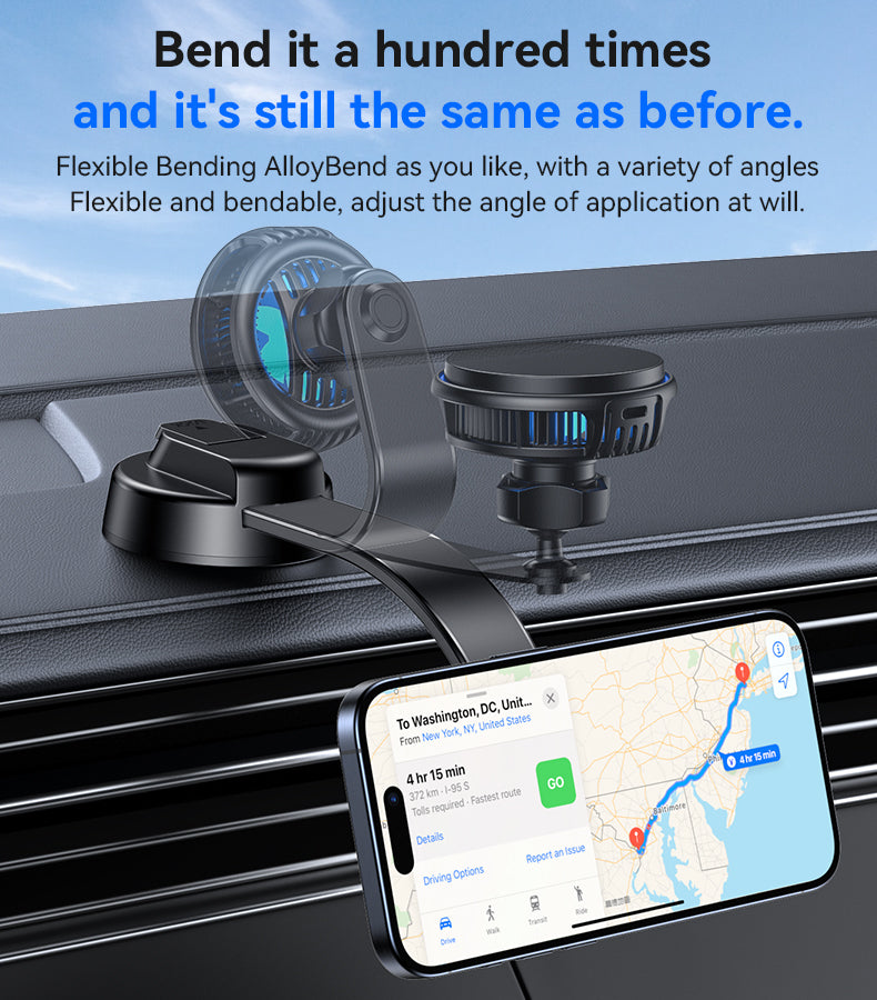 Yesido C311 15W Car Wireless Charger - Semiconductor Cooling & RGB Light