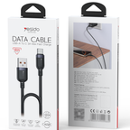 Yesido CA132C 18W USB-A to USB-C Fast Charging Cable – 1.2m Braided Nylon & Aluminum Alloy Connectors (3A)