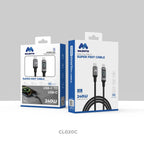 Majentik CL-020 240W Type-C to Type-C Fast Charging Cable with Real-Time Digital Power Display (100cm)