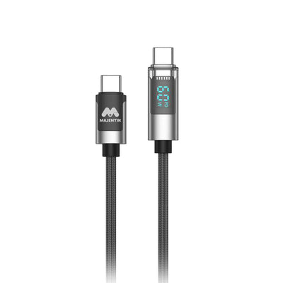 Majentik CL-002 LED Type-C to Type-C Fast Charging Cable – 60W PD Data Cord (1M)