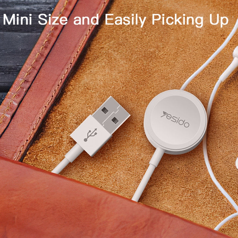 Yesido CA69 Magnetic Wireless Charging Cable for Apple Watch – Universal Compatibility for All Series (2W Max Output)