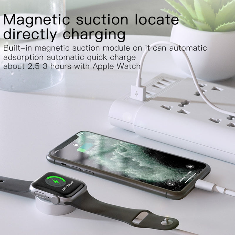 Yesido CA70 2-in-1 Charging Cable – Smart Magnetic Wireless Charger for Apple Watch & 2.4A Lightning Cable with Imported IC Chip