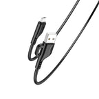 Yesido CA105 Micro USB Fast Charging Data Cable – 1.2m Ultra-Durable PVC Armor with Integrated Reinforced Joints (2.4A / 480Mbps)