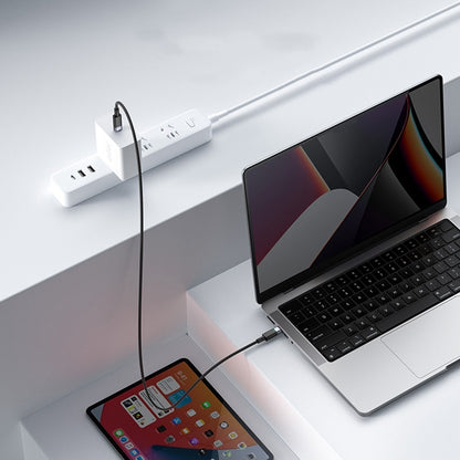 كابل يسيدو Yesido CA160 الذكي (Type-C إلى Type-C) بقوة 60 واط - خاصية الفصل التلقائي وإعادة الشحن مع إضاءة LED