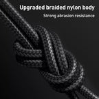 Yesido CA91 3-in-1 Multi-Charging Cable – 1.2m Heavy-Duty Braided Wire with Aluminum Alloy Shells & Lightning, Type-C, and Micro USB Ports