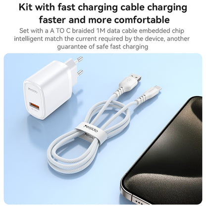 شاحن جداري Yesido YC66 السريع بقوة 18 واط - منفذ USB-A يدعم تقنية QC 3.0