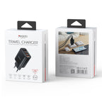 Yesido YC67 17W Home Charger – Triple Port (Dual USB + Type-C) with Digital Display