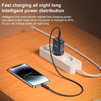 Yesido YC69 30W Fast Wall Charger – Triple Port (USB + Dual Type-C) with Digital Display
