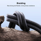 Yesido CA167 27W PD Fast Charging & Data Cable USB-C to Lightning – 1.2m Heavy-Duty PP Braided Design