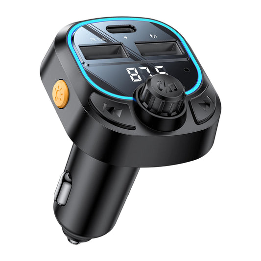 Yesido Y70 Bluetooth 5.3 FM Transmitter & Car Charger – Dual USB + Type-C Output