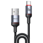 Yesido CA130C 18W Long USB-A to USB-C Cable – 2m 3-Step Molded Braided Nylon & Aluminum Alloy Connectors (3A)