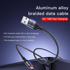 Yesido CA130C 18W Long USB-A to USB-C Cable – 2m 3-Step Molded Braided Nylon & Aluminum Alloy Connectors (3A)