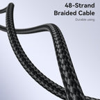 Yesido CA182 Type-C to Lightning PD 27W Fast Charging Data Cable – 1.2m Heavy-Duty 48-Braided Yarn Wire with Aluminum Alloy Shell & 3A Max Output