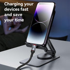 Yesido CA182 Type-C to Lightning PD 27W Fast Charging Data Cable – 1.2m Heavy-Duty 48-Braided Yarn Wire with Aluminum Alloy Shell & 3A Max Output