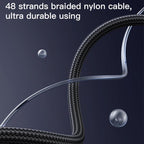 Yesido CA183 60W 3A USB-C to USB-C Charging & Data Cable – 2m Durable Braided Design (Black)