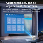 Yesido TV13 Smart Android HD Projector – 190 ANSI Lumens, HiSilicon 352 Processor, Android 9.0, Bluetooth 5.1 & Up to 120-Inch Display