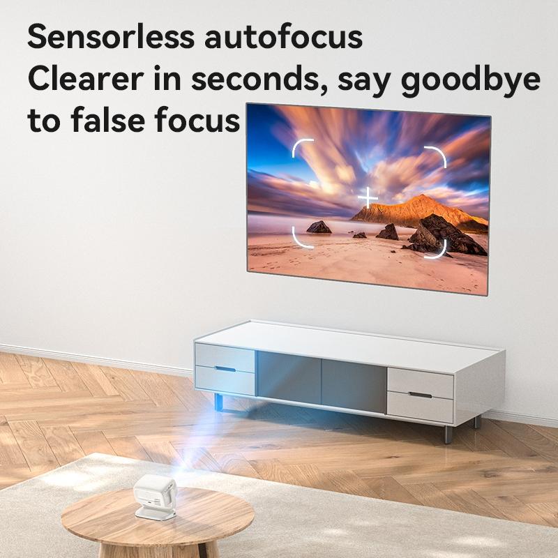 Yesido TV13 Smart Android HD Projector – 190 ANSI Lumens, HiSilicon 352 Processor, Android 9.0, Bluetooth 5.1 & Up to 120-Inch Display
