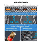 Yesido VC07 200W Car Power Inverter – AC 220V Outlet with QC3.0 & PD Fast Charging Ports (Black)