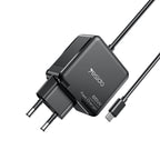 Yesido YC75 65W PD Fast Wall Charger – Type-C Laptop Adapter with 2M Integrated Cable