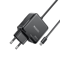 Yesido YC75 65W PD Fast Wall Charger – Type-C Laptop Adapter with 2M Integrated Cable