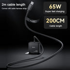 Yesido YC75 65W PD Fast Wall Charger – Type-C Laptop Adapter with 2M Integrated Cable