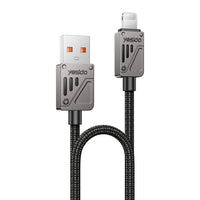 Yesido CA135L 12W USB-A to Lightning Fast Charging Cable – 1.2m Two-Tone Braided Nylon & Zinc Alloy Connectors (2.4A)
