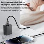 Yesido CA135L 12W USB-A to Lightning Fast Charging Cable – 1.2m Two-Tone Braided Nylon & Zinc Alloy Connectors (2.4A)