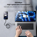 Yesido CA135C 18W USB-A to USB-C Fast Charging Cable – 1.2m Two-Tone Braided Nylon & Zinc Alloy Connectors (3A)