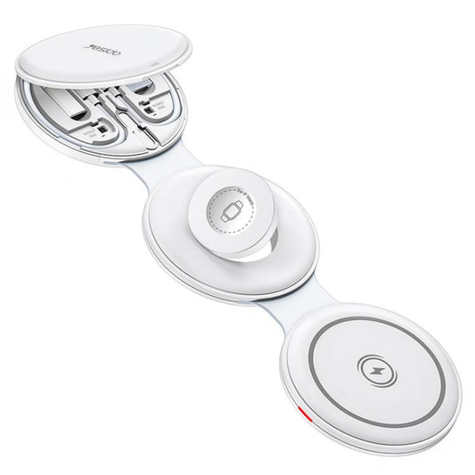 Yesido DS29 5-in-1 Foldable Magnetic Wireless Charger & Portable Storage Travel Kit