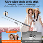 Yesido SF30 1.7m Bluetooth Selfie Stick Tripod – Innovative Auto-Popup Ground Trigger, BT 5.2 Remote & Aluminum Alloy Pole